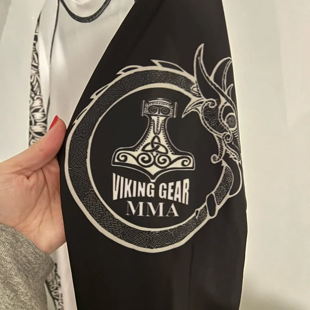 Men's Black and White training Shirt